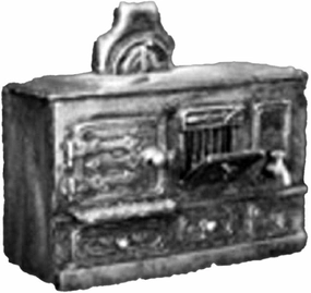 Melody Jane Dolls Houses Dollhouse Range Cooker Stove Oven Kit Metal 1:24 Half Inch Kitchen Furniture
