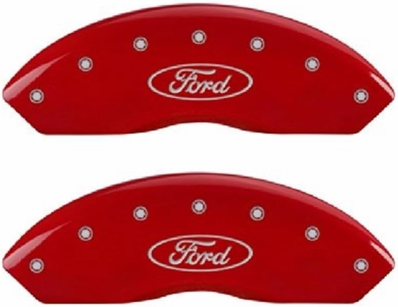 MGP Caliper Covers 2015-2023 Ford Mustang GT/GT Premium - Front and Rear Set - Red