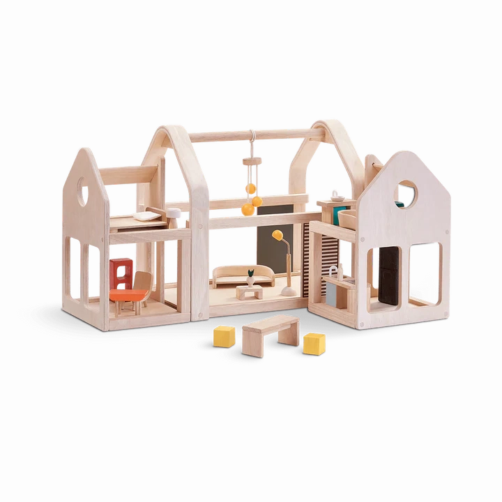 Midcentury Slide N' Go Sustainable Wood Play House