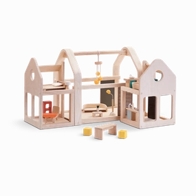 Midcentury Slide N' Go Sustainable Wood Play House