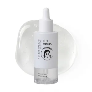 MIDHA Rice Serum, 1.69fl.oz/50ml, Deep hydration, Skin barrier support, Lightweight, Moisture, Radiant, Long-lasting Moisture care, balanced skin appearance, Nourishing