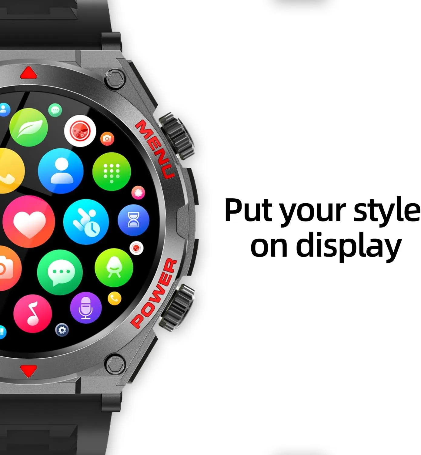 Military Smart Watch for Men (Answer/Make Call), 1.52" HD Smartwatch for Android Phones/iPhone, 100  Sport Mode Fitness Tracker with Heart Rate, SpO2, Stress and Sleep Monitor, IP68 Waterproof