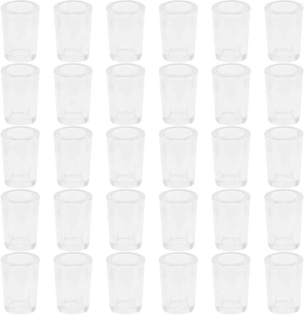 Miniature Cups 30Pcs 1/12 Drinking Glasses Plastic Tumbler Mini Water Tea Cups Tiny Mugs Props for Dollhouse