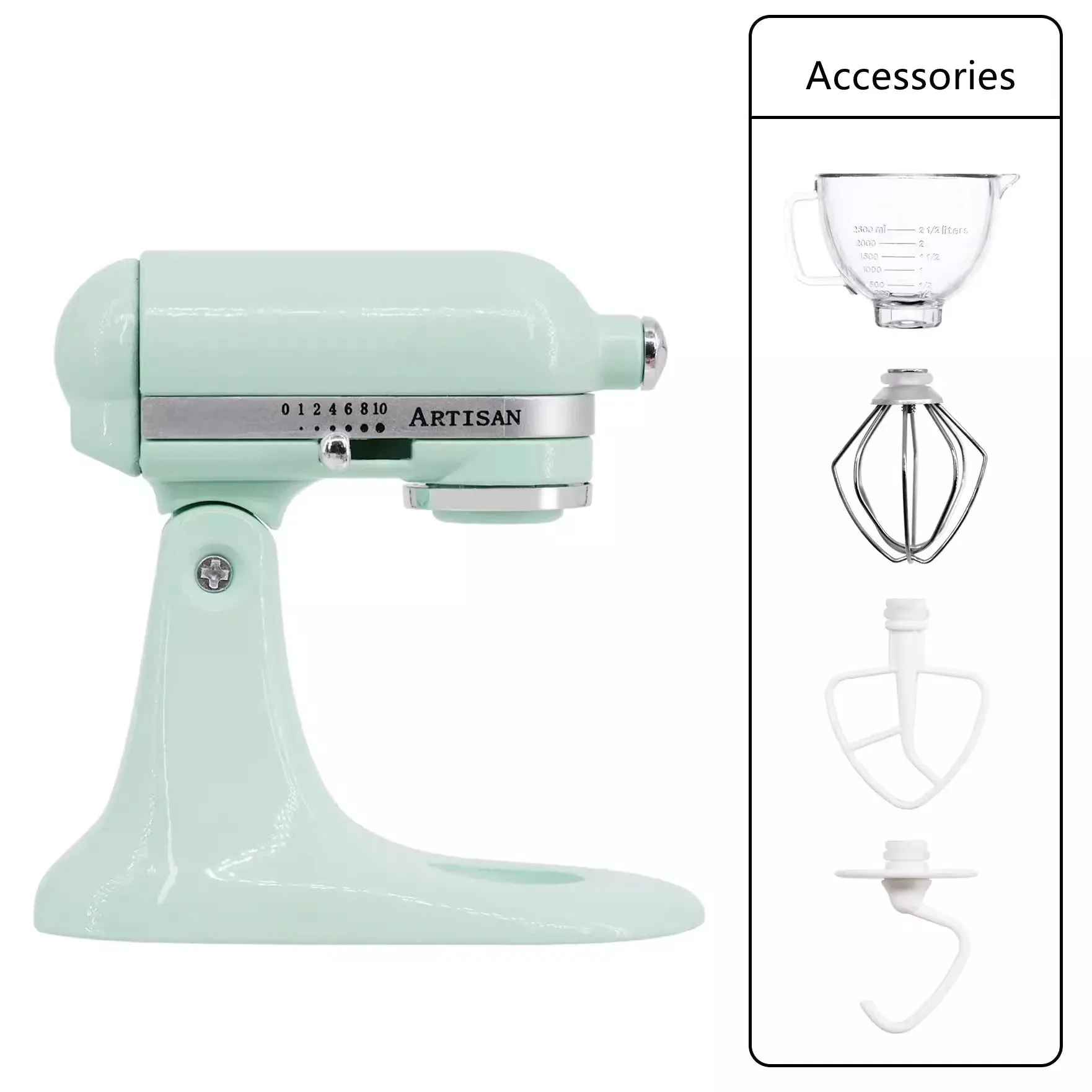 Miniature Metal Stand Mixer – 1:6 Scale Dollhouse Kitchen Blender for OB11 BJD