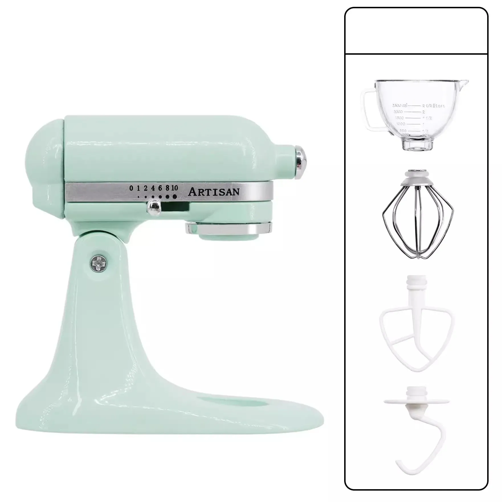 Miniature Metal Stand Mixer – 1:6 Scale Dollhouse Kitchen Blender for OB11 BJD