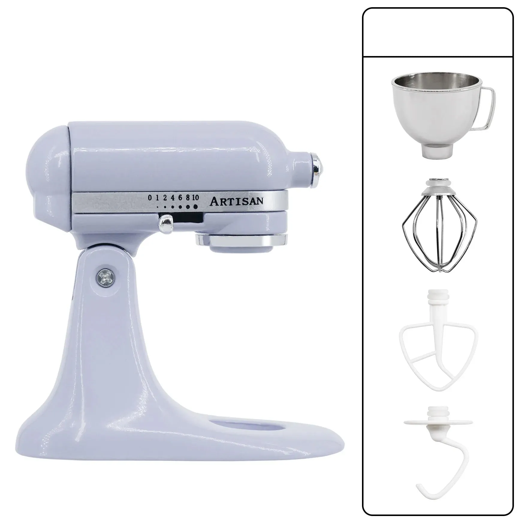 Miniature Metal Stand Mixer – 1:6 Scale Dollhouse Kitchen Blender for OB11 BJD