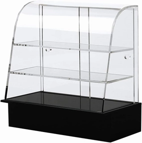 Miniature Display Case 1/12 1/6 Scale Miniature Food Cake Display, Cake Cabinet Display Miniature, Bakery Cabinet Kitchen Scenes Decoration Tool for Boys Girls Pastry Display Case