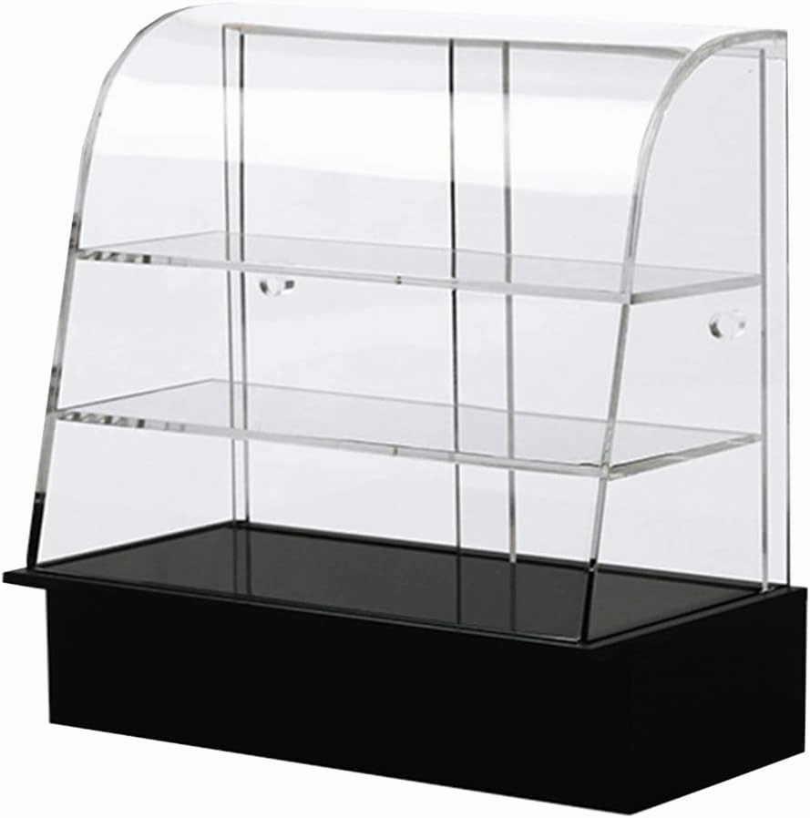 Miniature Display Case 1/12 1/6 Scale Miniature Food Cake Display, Cake Cabinet Display Miniature, Bakery Cabinet Kitchen Scenes Decoration Tool for Boys Girls Pastry Display Case