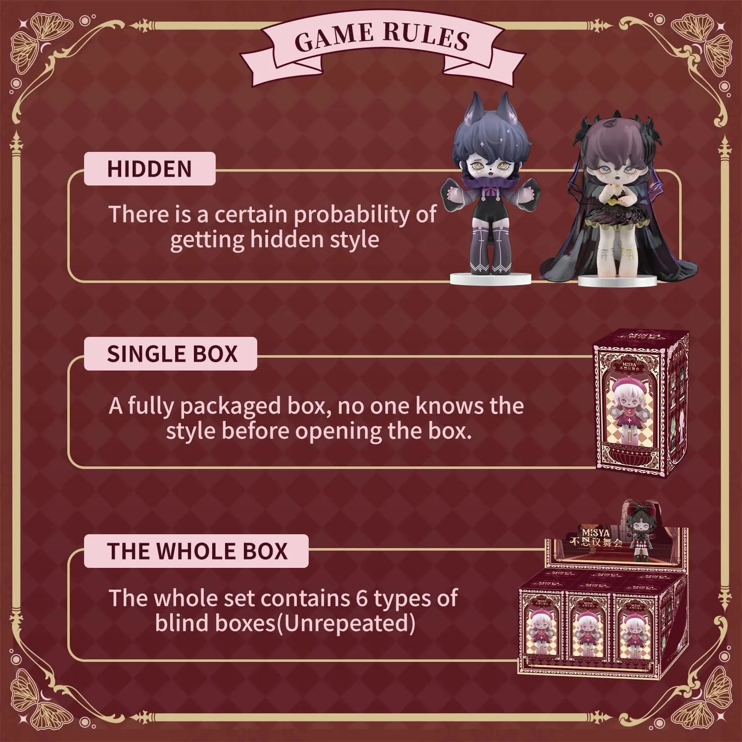 MISYA Incredible Residence Series 2 Blind Box 3PCS Blind Bag Random Collection Kawai Toys Desktop Ornaments Cute Blind Box Figures for Birthday Party