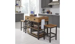Modern Craftsman Kitchen Island Set 9 by homestyles