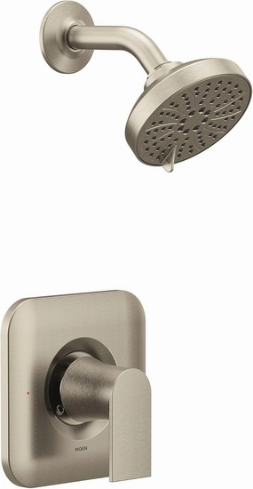 Moen T2472EPBN Genta LX Posi-Temp Pressure Balancing Eco-Performance Modern Shower Only Trim Valve Required, Brushed Nickel