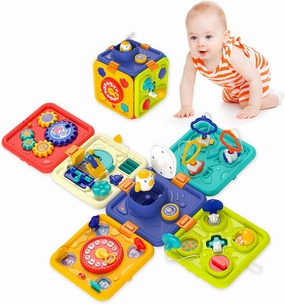 Montessori Educational Sensory Toys for 1-2 Year Old Boys and Girls, Busy Board Toddler Toys, Birthday Gifts