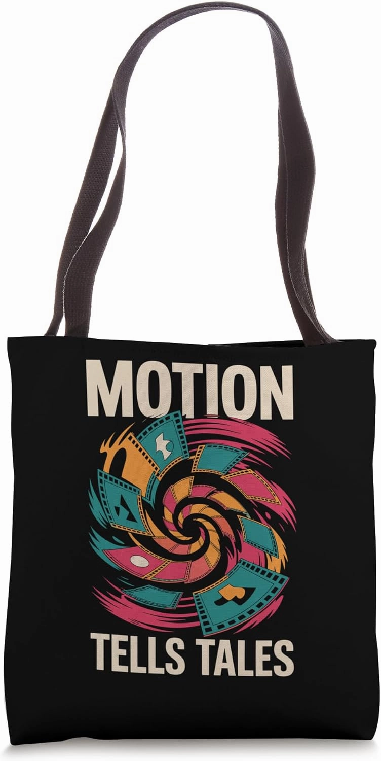 Motion Tells Tales Animation Sketch Animate Storytelling Tote Bag