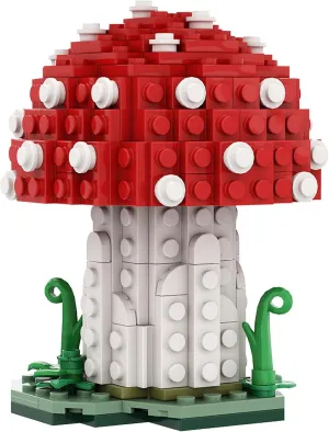 Mushroom Building Blocks,Mushroom Decor Suitable for Bedroom and Living Room Office,223 Pcs Creative Ideals Mushroom Toy for Children and Adults,Birthday Gift