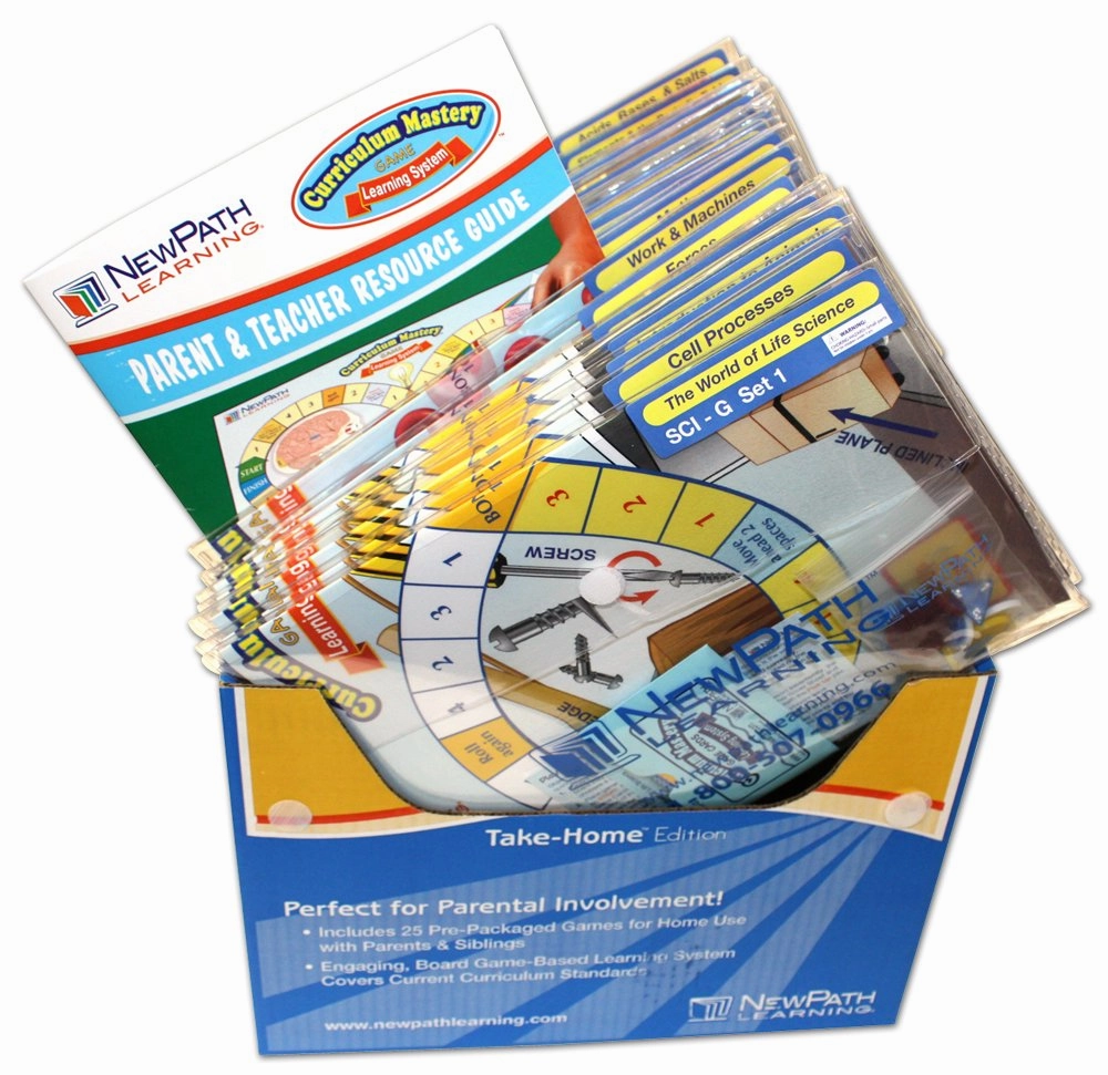 NewPath Learning Middle School Earth Science Curriculum Mastery Game, Grade 5-9, Take-Home Pack