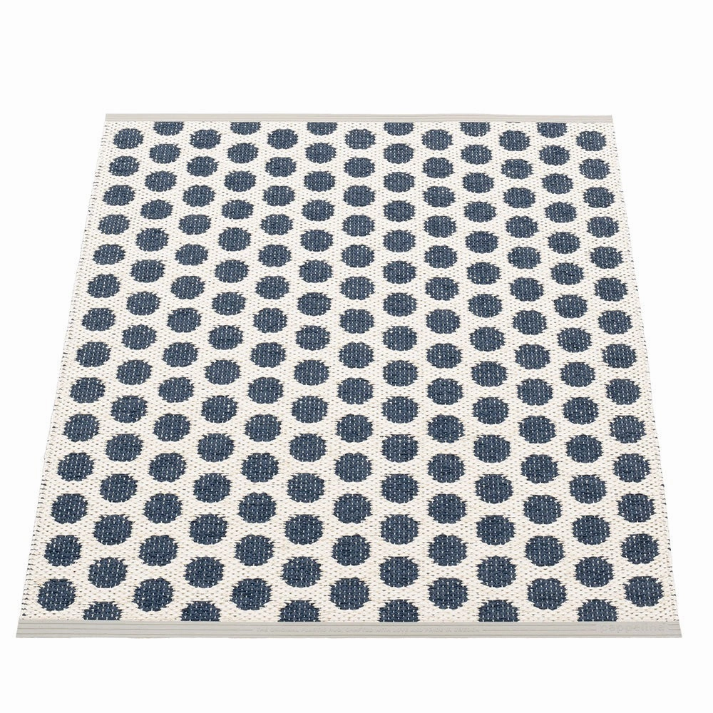 Noa Small Mat - Dark Blue & Vanilla