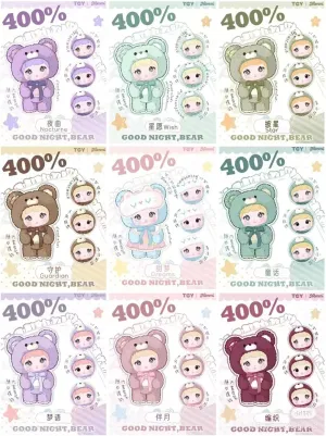 Nommi Blind Box 400 Good Night Little Bear Series Big Huge Plush Pillow Kawaii Cute Xmas Birthday Gift 35CM