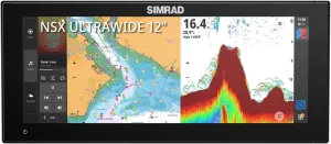 NSX ULTRAWIDE 12" 3012UW Smart Chartplotter/Fishfinder/MFD w/Active Imaging 3-in-1 Transducer and C-MAP Discover X Chart