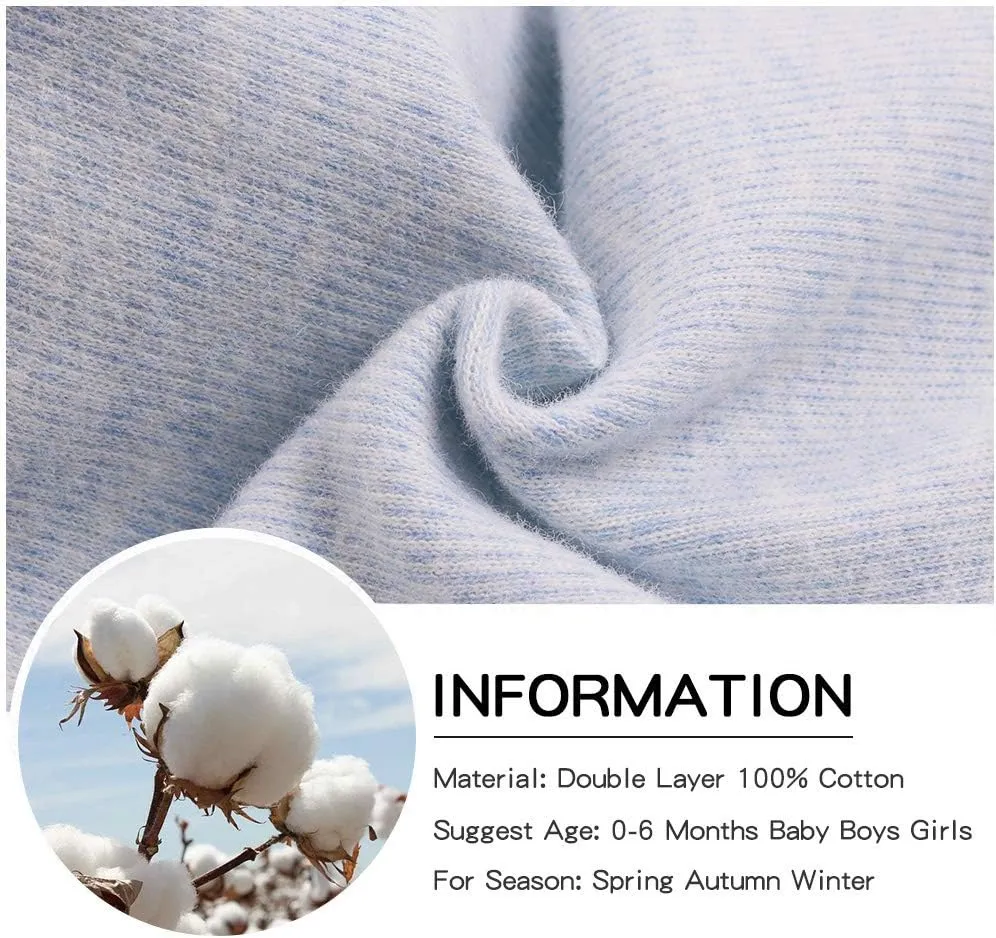 Original Cotton Newborn Hats for Girls Striped Preemie Baby Hats Bear Ears Infant Boys Beanies 0-6 Months
