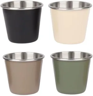 Outdoor camping 304 stainless steel mini water cup 70ml portable storage cup 4PCS/SET