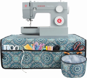 PACMAXI Sewing Machine Pad with Pockets, Organizer for Accessories, Mat (Mandala Pattern)