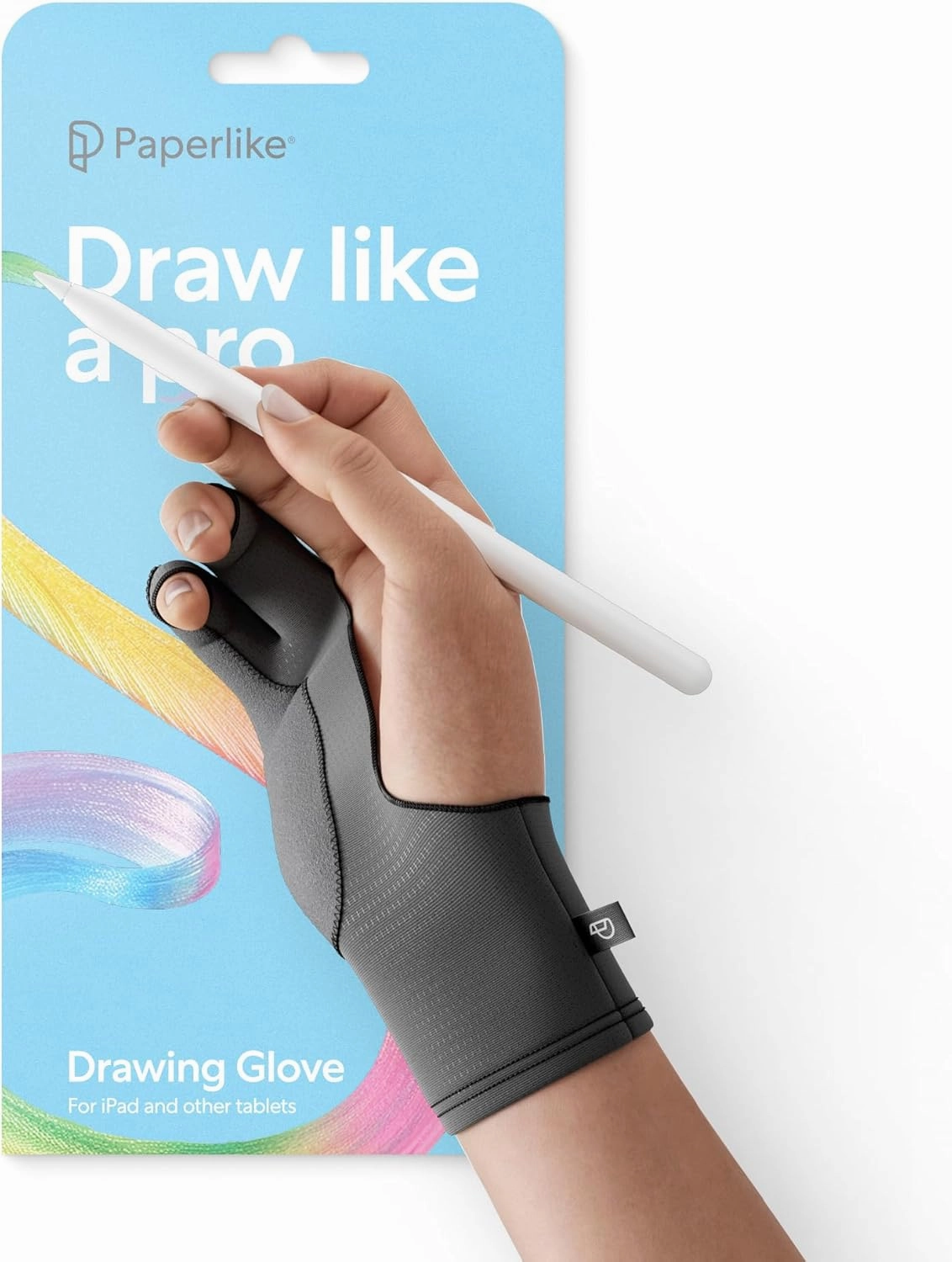 Paperlike's Drawing Glove for iPad - Artist Glove for Drawing on Tablets (Right and Left Hand; 3 Sizes: S, M, L)