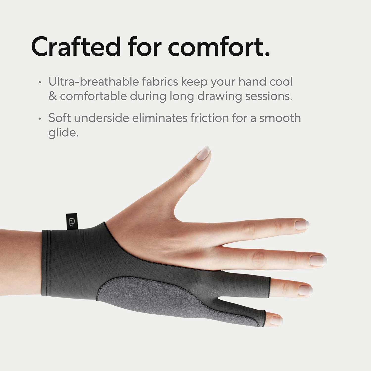 Paperlike's Drawing Glove for iPad - Artist Glove for Drawing on Tablets (Right and Left Hand; 3 Sizes: S, M, L)