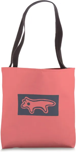 Parietal drawing of a fox. Naive, minimal style cave art Tote Bag
