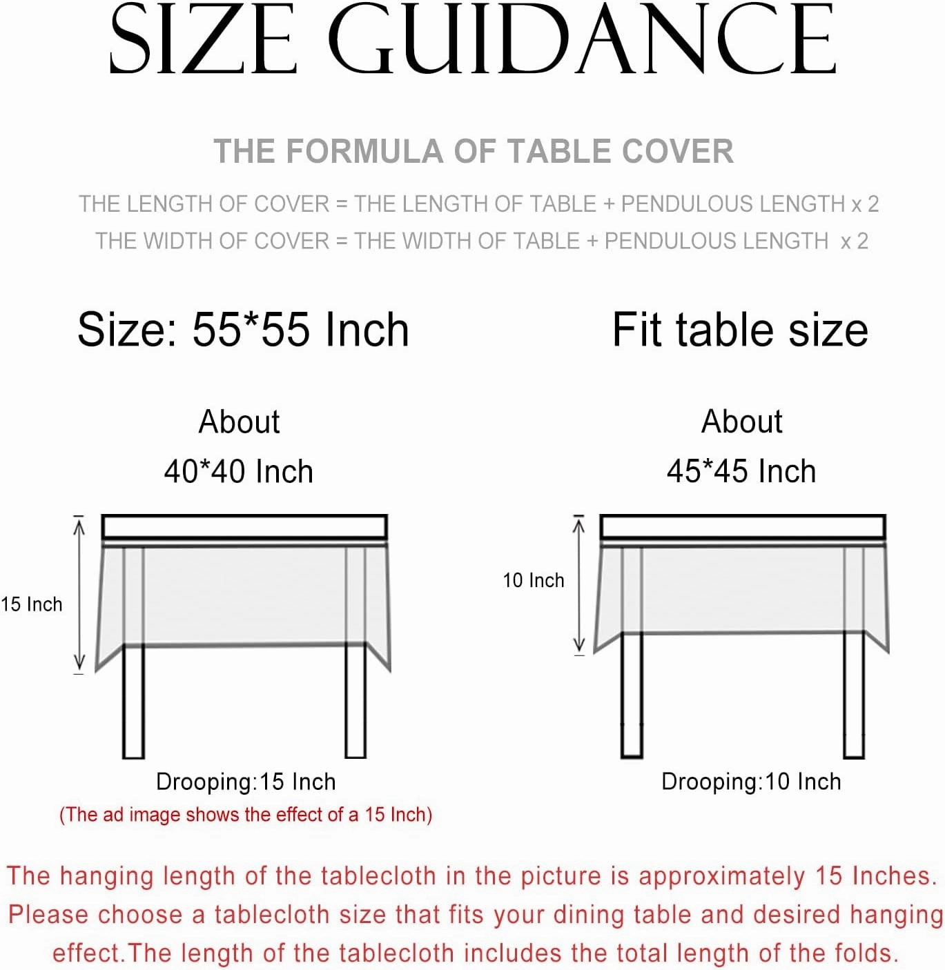 patdrea Floral Linen Table Cloth Durable Breathable Tabletop Cover Decorative Kitchen Dining Tablecloth for Rectangular Square Tables for Parties,Holiday,Christmas,55"*55"