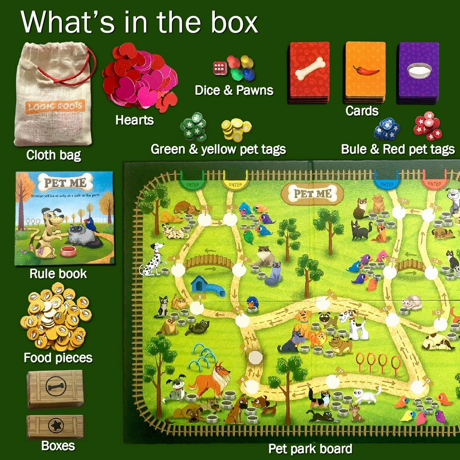 Pet Me Multiplication and Division Game - Fun Math Board Game for 5 - 9 Year Olds, Easy Start STEM Toy, Perfect Educational Gift for Kids (Girls & Boys), Homeschoolers, Grade 1 and Up