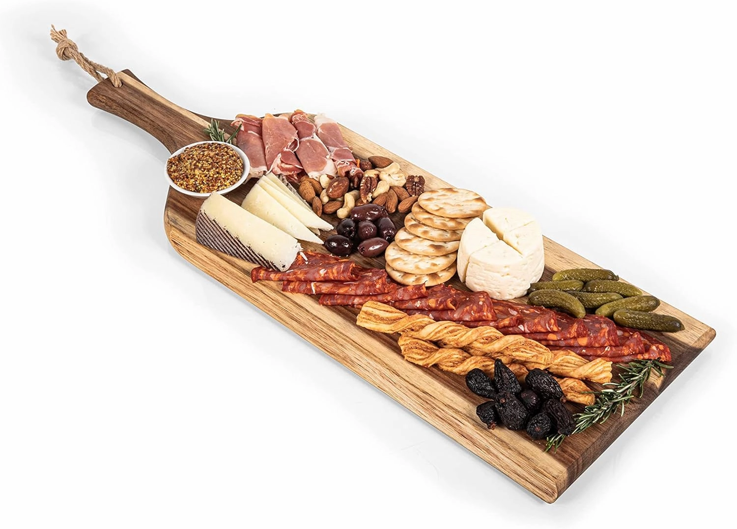 PICNIC TIME NHL unisex-adult NHL Artisan 24" Acacia Charcuterie Board with Raw Wood Edge, Cheese Board, Serving Platter
