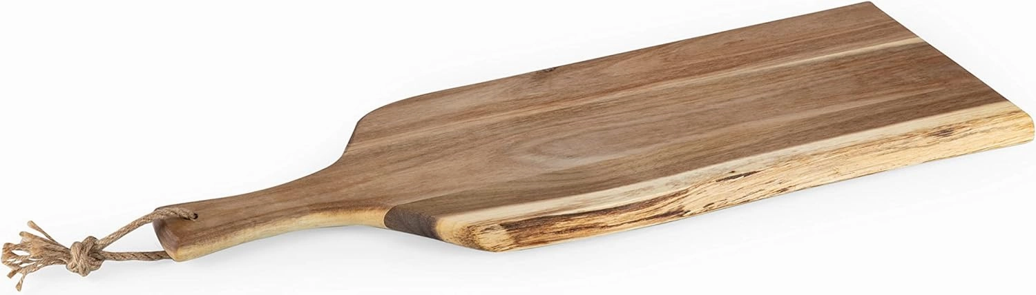 PICNIC TIME NHL unisex-adult NHL Artisan 24" Acacia Charcuterie Board with Raw Wood Edge, Cheese Board, Serving Platter