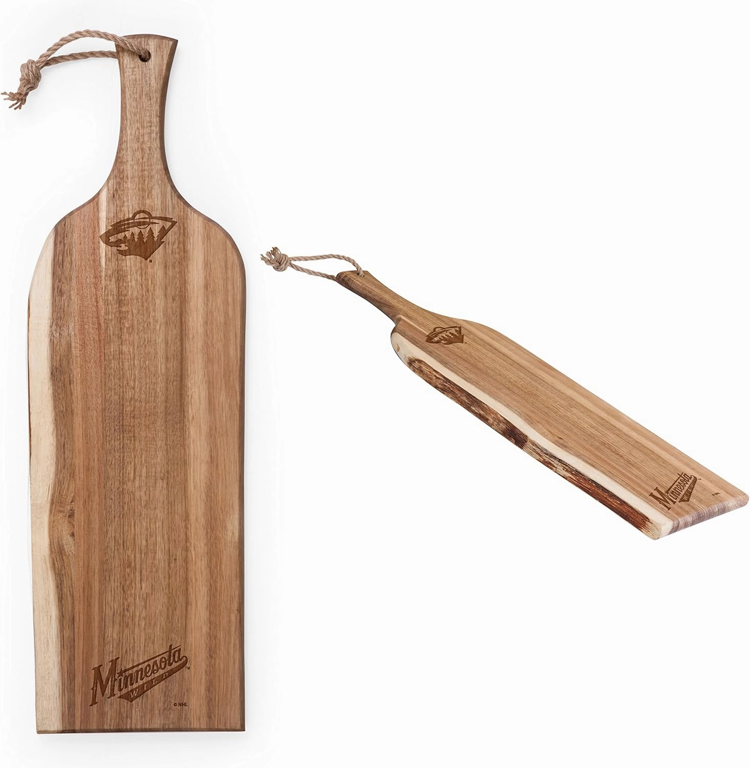 PICNIC TIME NHL unisex-adult NHL Artisan 24" Acacia Charcuterie Board with Raw Wood Edge, Cheese Board, Serving Platter