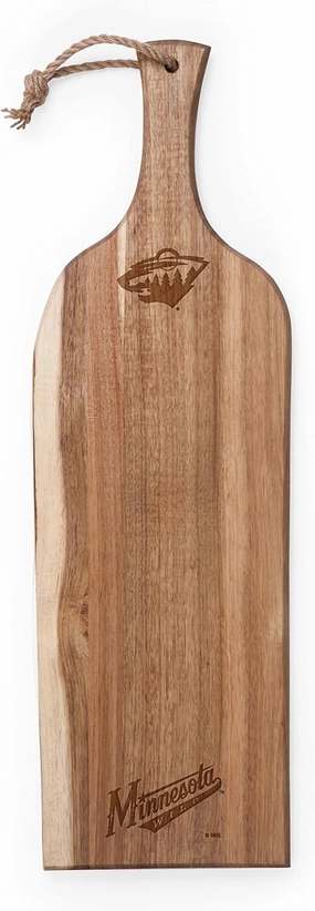 PICNIC TIME NHL unisex-adult NHL Artisan 24" Acacia Charcuterie Board with Raw Wood Edge, Cheese Board, Serving Platter