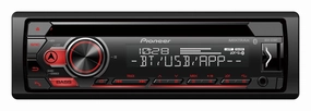 Pioneer DEH-S31BT CD Receiver with Bluetooth, Single DIN, In-Dash | Pioneer Smart Sync App | Android and Apple iOS Compatibility