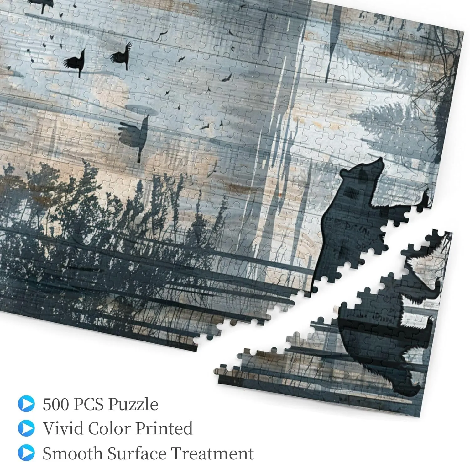 Polar Bear，1000-Piece Wooden Jigsaw Puzzle for Adults, Scenery Photography，Pieces Fit Together Perfectly，Ideal for Relaxation and Family Fun，Challenging Brain Exercise，Gifts for Friend