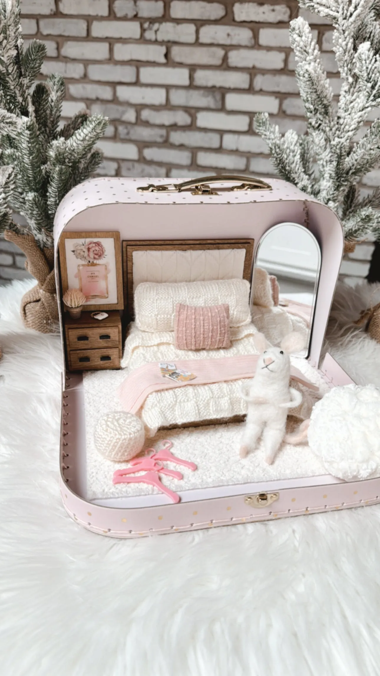 Portable Dollhouse Suitcase