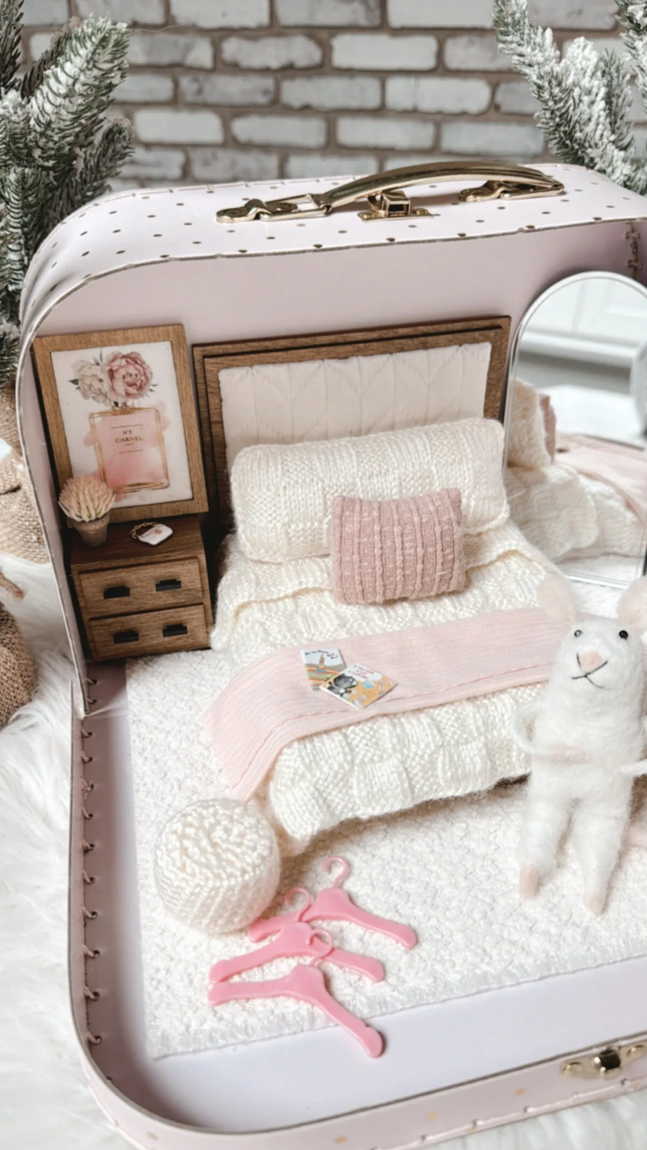 Portable Dollhouse Suitcase