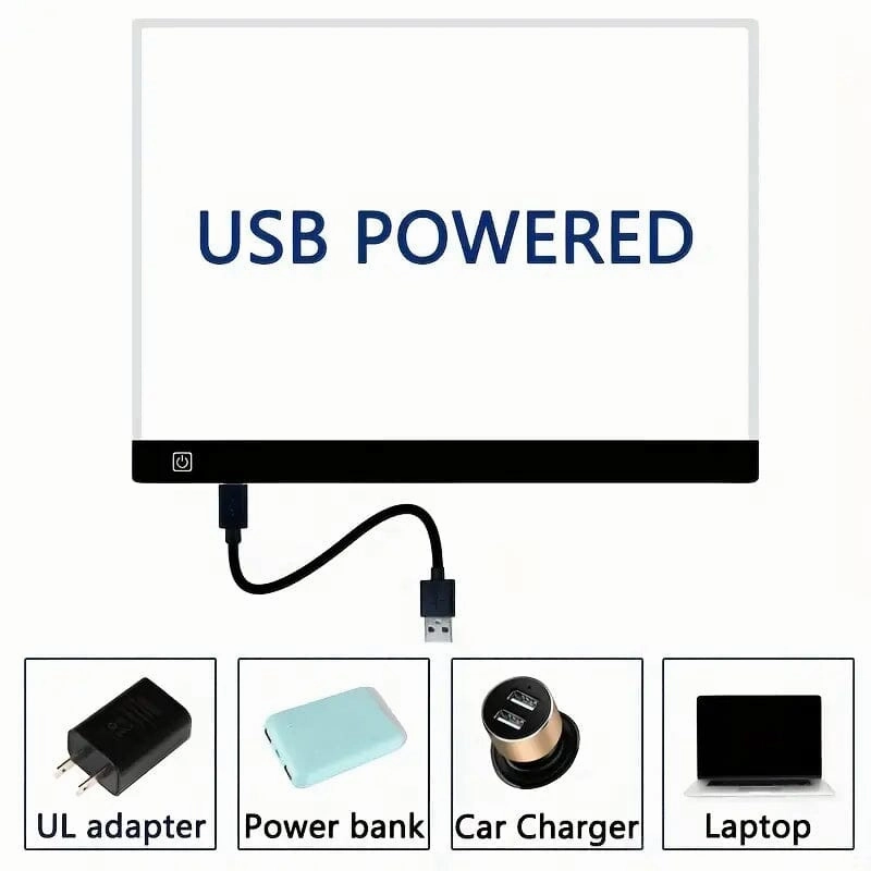 Portable A4 LED Copy Board Light Tracing Pad