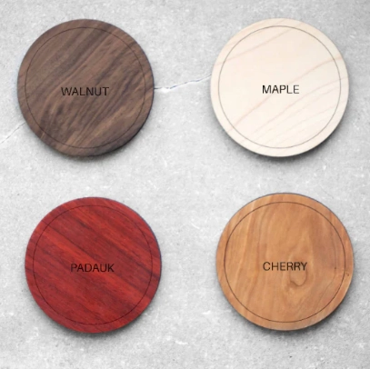 Premium Hardwood Coaster Set