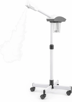 Professional Face Steamer with Hot Mist Ozone Function, Face Steamer for Facial Deep Cleaning for Home and Salon Spa Use, 360° Rotatable Nozzle & Adjustable Height