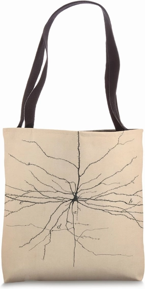 Pyramida Neuron Drawing Cajal Tote Bag