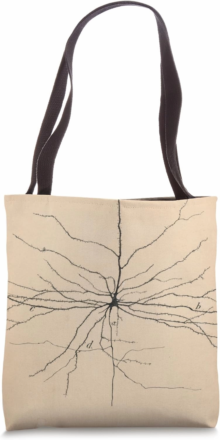 Pyramida Neuron Drawing Cajal Tote Bag