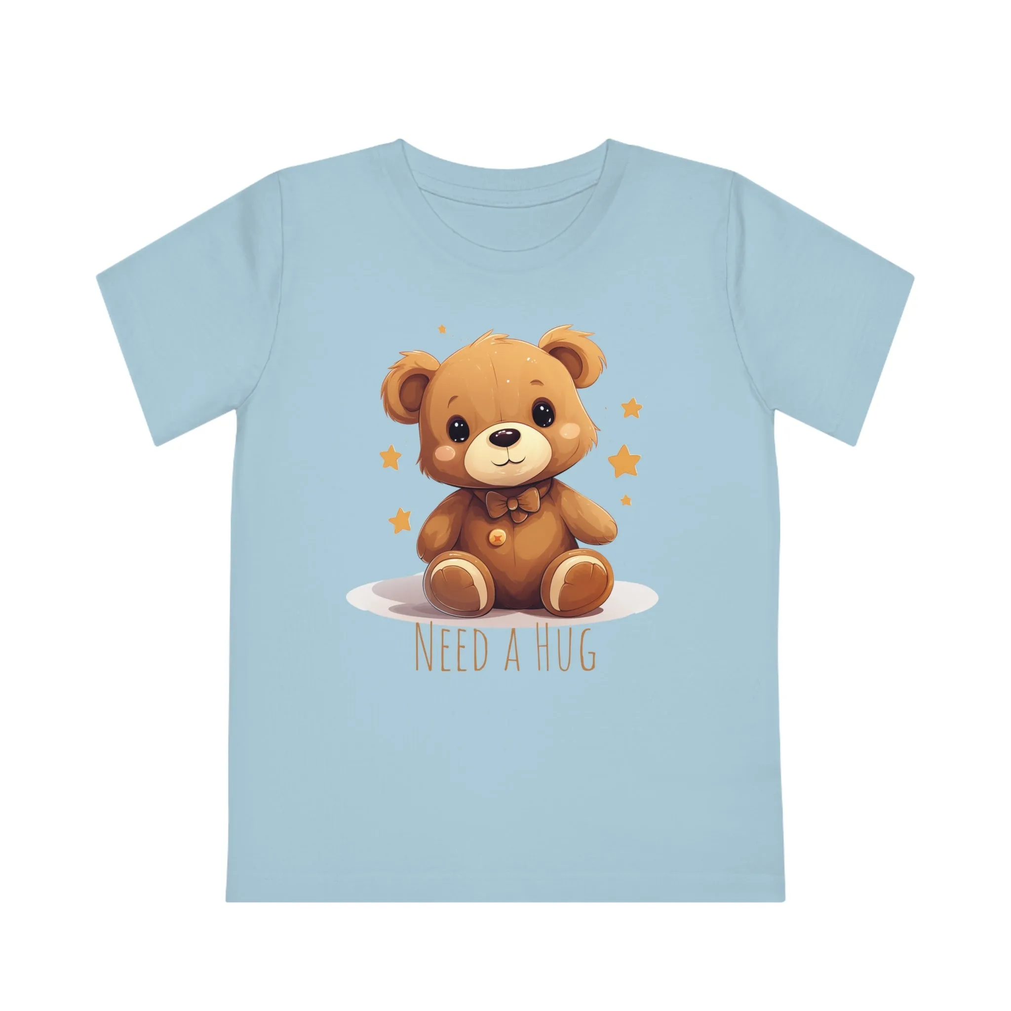 "Need a Hug?" Cute Teddy Eco-friendly Kids Tee