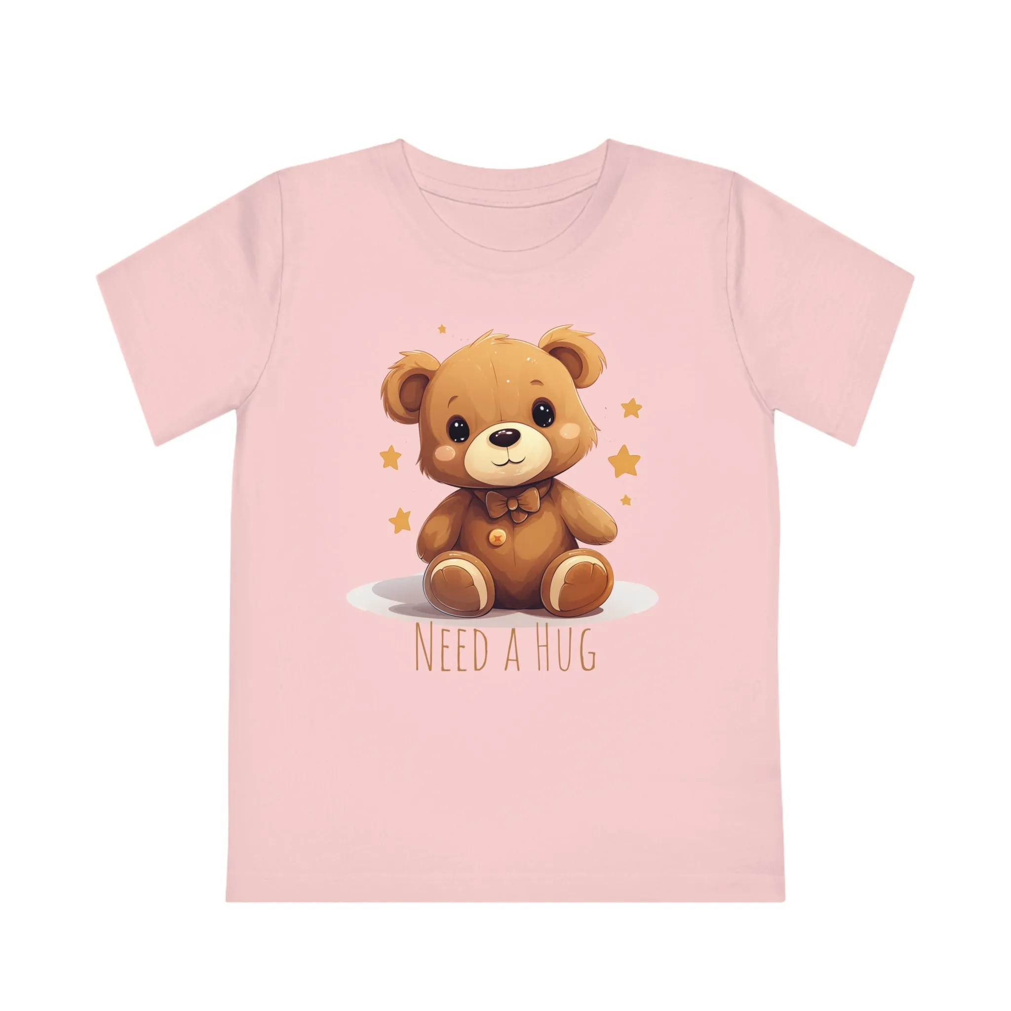 "Need a Hug?" Cute Teddy Eco-friendly Kids Tee