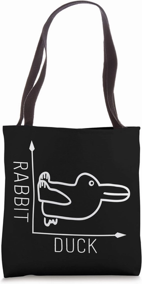 Rabbit Duck Illusion - Math Graph Drawing Philosophy Tote Bag