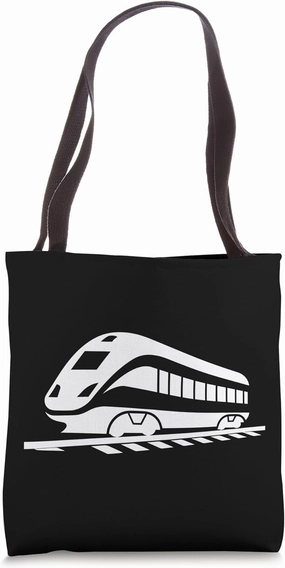 Railroad Drawing Locomotives Tote Bag