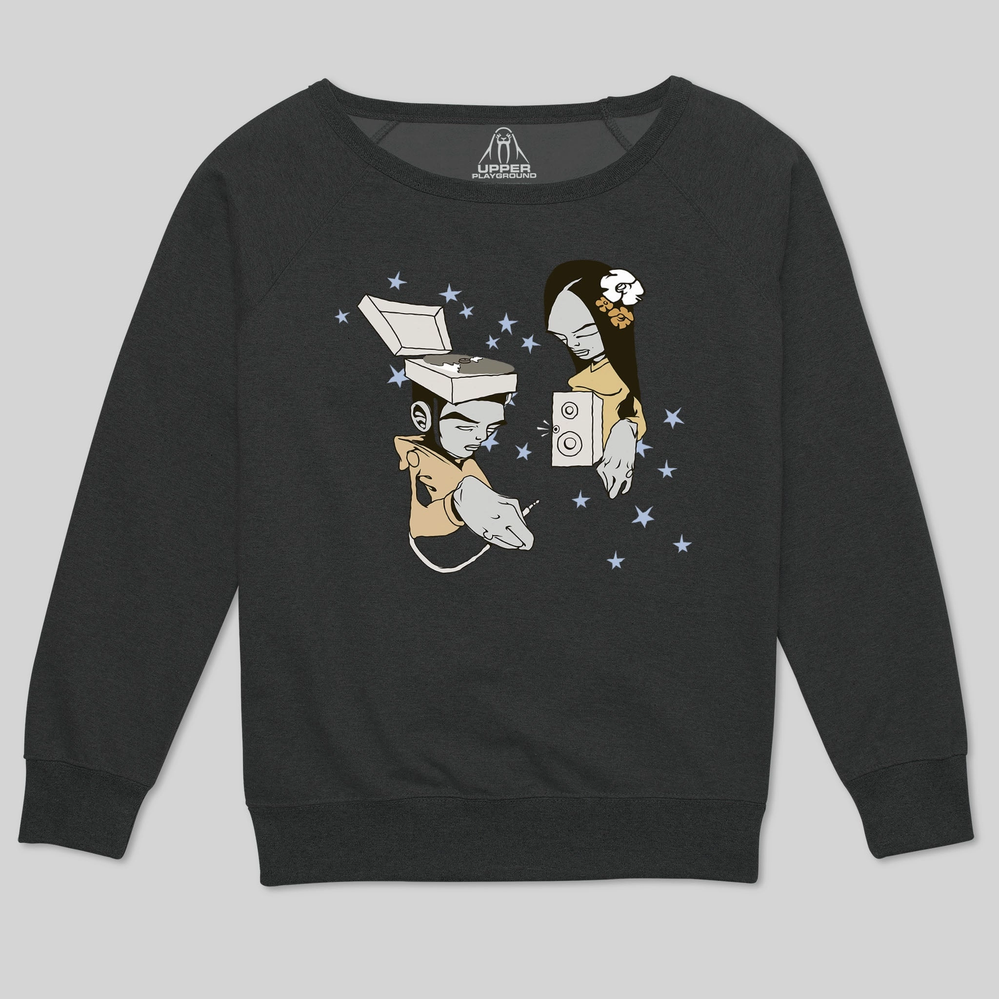 RCA LOVE WOMEN'S SCOOP NECK SWEATSHIRT