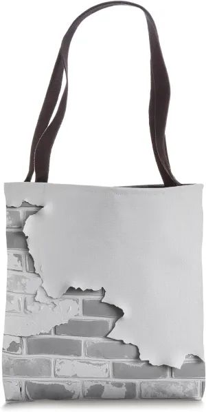 Retro Brick Wall Design Tote Bag