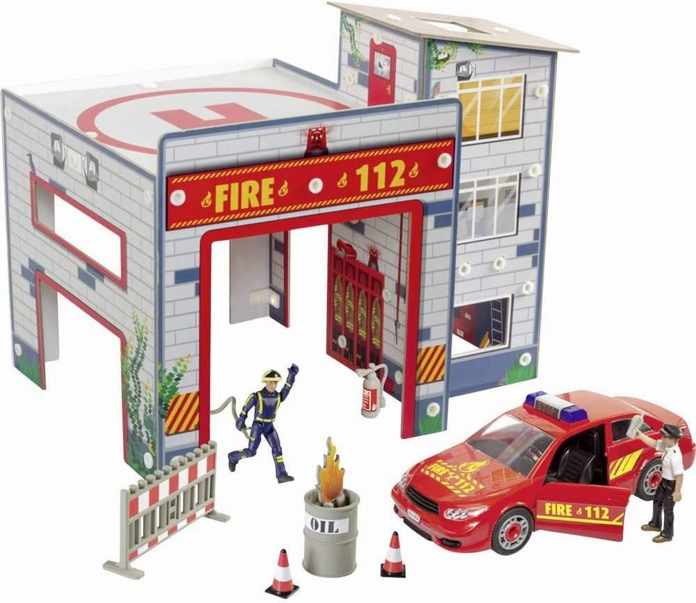 Revell 00850 Spielset Feuerwache Playset Fire Station, Multi Colour, 47x35x36,5cm
